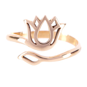 Bronze Lotus Ring