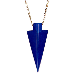 Blue Lapis Arrowhead Necklace
