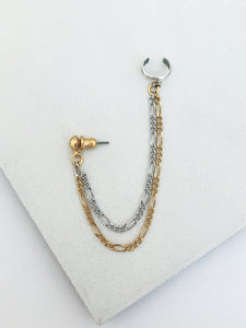 Silver and Gold Ear Cuff