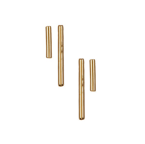 Gold Vermeil Barre Stud Earrings Set