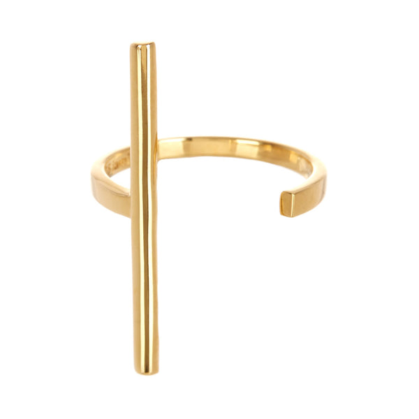 Gold Vermeil Barre Ring